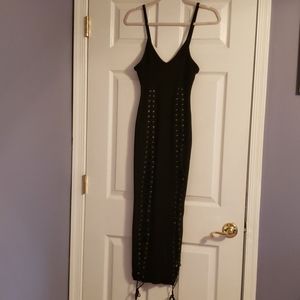 🖤Black midi dress